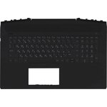 Клавиатура (топ-панель) для ноутбука HP Pavilion Gaming 17-CD черная с черным ...