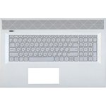 Клавиатура (топ-панель) для ноутбука HP Envy 17-BW 17T-BW серебристая с ...