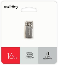 Фото 1/3 USB 2.0 накопитель Smartbuy 016GB MU30 Metal (SB016GBMU30)