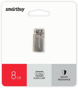 Фото 1/3 USB 2.0 накопитель Smartbuy 008GB MU30 Metal (SB008GBMU30)