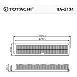 Фильтр воздушный TOTACHI TA2134 / =C43711/ 1444FF C43711