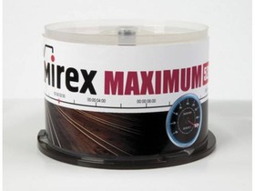 Фото 1/2 UL120052A8B, Диск CD-R Mirex 700 Mb, 52х, Maximum, Cake Box (50), (50/300)