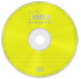 Фото 1/3 UL130003A1F, Диск DVD-R Mirex 4.7 Gb, 16x, Slim Case (5), (5/200)