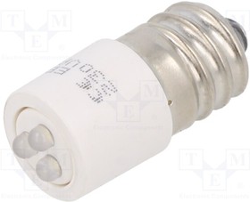 1863723W3D, Индикат.лампа: LED; E14; белый; пластик; 230ВAC; 230ВDC; -20-60°C
