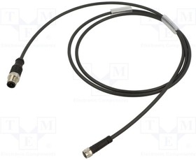 VK150F84, Соединительный кабель; PIN: 3; 1,5м; вилка; -25-80°C; Изоляция: PUR