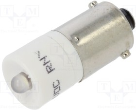 186003AW3D, Индикат.лампа: LED; BA9S,T10; белый; пластик; 24-30ВDC; -20-60°C