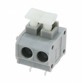 2834095-1, Conn PC Terminal Block RCP 2 POS 5mm Solder ST Thru-Hole 10A/Contact Box/Carton