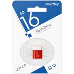 USB 2.0 накопитель Smartbuy 016GB LARA Red (SB16GBLARA-R)