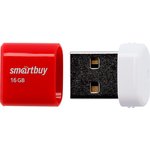 USB 2.0 накопитель Smartbuy 016GB LARA Red (SB16GBLARA-R)