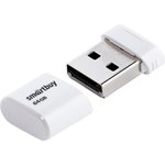 USB 2.0 накопитель Smartbuy 64GB LARA White (SB64GBLARA-W)