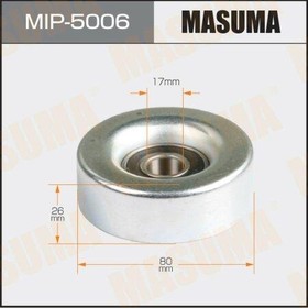 MIP-5006, Ролик приводного ремня Honda Jazz/Fit 01-, Civic 06- (L13, L15) обводной Masuma