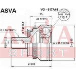 VO-617A48, ШРУС наружный 33x56.5x36