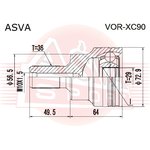 VOR-XC90, ШРУС наружный 29x56.5x36