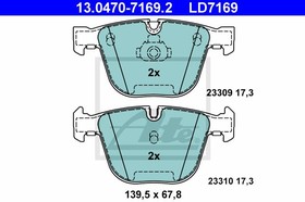 13.0470-7169.2, Колодки тормозные дисковые задн, CERAMIC, BMW: 1 купе M 07-, 3 M3 4.0 05-11, 3 кабрио M3 06-, 3 купе