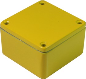 Фото 1/2 RTM5006/16-YEL, 5000 Series Yellow Die Cast Aluminium Enclosure, IP54, Yellow Lid, 192 x 112 x 61mm