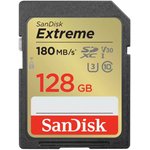 Карта памяти SanDisk Extreme SDXC UHS-I Class 3 V30 180/90 MB/s 128Gb ...