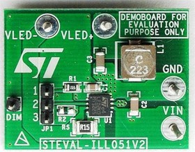 STEVAL-ILL051V2, LED Lighting Development Tools 3 A HB LED driver Dimming Function