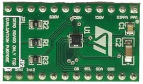 Фото 1/2 STEVAL-MKI135V1, Acceleration Sensor Development Tools LIS2DH Adapter Board Standard DIL 24