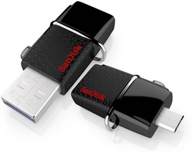 Фото 1/2 SDDD2-016G-GAM46, Флеш накопитель 16GB SanDisk Ultra Android Dual Drive OTG, USB 3.0, Black (New)