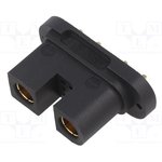 QS9L-M, Plug; DC supply; QS; male; PIN: 6(4+2); for cable; soldering; black