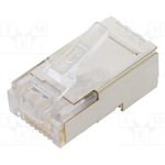 SS-37200-028, Plug; RJ45; PIN: 8; Cat: 5e; shielded; Layout: 8p8c; for cable; IDC