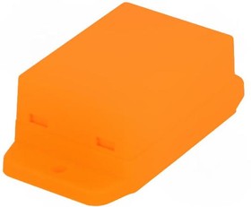 NUB503522OR, 50x35,4x22мм, ABS пластик, оранжевый, с фланцами / NUB503522OR