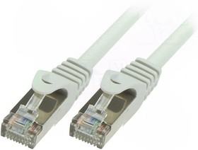 Фото 1/2 CP1102D, Patch cord; SF/UTP; 5e; stranded; CCA; PVC; grey; 15m; 26AWG