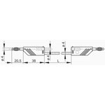 MLN SIL 50/1 RT, Измерительный провод; 60ВDC; 16А; с осевым гнездом 4мм; Дл: 0,5м