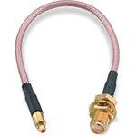 Coaxial cable, SMA jack (straight) to MMCX plug (straight), 50 Ω, RG-316/U ...