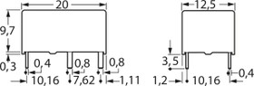 Relay, 1 Form A (N/O), 24 V (DC), 2.88 kΩ, 10 A, 125 V (DC), 250 V (AC), monostable, DK1A24FJ