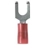 PN18-8FF-M, Flange Fork Terminal 18-22AWG Copper Red 22.35mm Tin Box