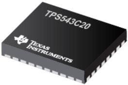 TPS543C20RVFT, Switching Voltage Regulators 4-V to 14-V, 40-A synchronous SWIFT™ buck converter with adaptive internal compensation 40-LQFN-