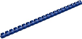 Фото 1/3 Пружины для переплета пластик 14 мм синие 100 шт в упаковке для сшивания 100 листов 255096