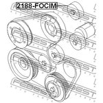 2188-FOCIM, Ролик отклонит.поликл.ремня