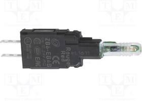 Фото 1/2 ZB6EB1B, Industrial Panel Mount Indicators / Switch Indicators 16MM LT MOD WH 65168-008