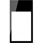 Simon 100 Черный глянец Рамка вертикальная на 2 поста/3 модуля