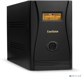 Фото 1/9 Exegate EP285485RUS ИБП ExeGate SpecialPro Smart LLB-1000.LCD.AVR.C13.RJ  1000VA/650W, LCD, AVR, 6*IEC-C13, RJ45/11, Black