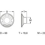 LSM-66A, Динамик 6,6см 0,3Вт 8Ом
