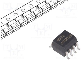 Фото 1/2 VO0630T, Оптрон, SMD, Каналы 2, Вых логический, 6кВ, 10Мбит/с, SO8