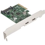 ExeGate EXE-313 PCI-Ex4 controller, 2*USB3.1 Type-C ext ...
