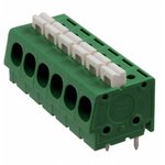 1986712-6, Fixed Terminal Blocks 5.08MM S/E SPRING 6P SCREWLESS TERM BLOCK