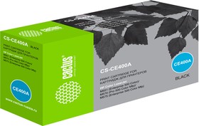 Фото 1/8 Картридж Cactus CS-CE400A, CE400A, черный / CS-CE400A