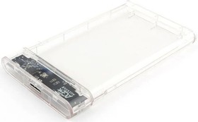 Фото 1/8 Внешний корпус для HDD/SSD AgeStar 3UB2P4C SATA III USB3.0 пластик прозрачный 2.5"