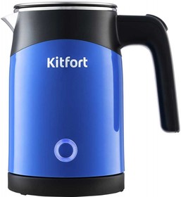 Фото 1/8 Чайник электрический Kitfort КТ-639-2 0.5л. 1150Вт синий корпус: металл/пластик