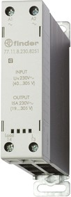 Фото 1/5 77.11.9.024.8250, 77 Series Solid State Relay, 15 A Load, DIN Rail Mount, 305 V ac Load, 24 V dc Control