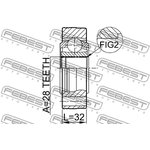 2311-8103, Шрус внутренний 28x108