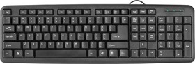 Фото 1/10 45420, Defender Клавиатура проводная HB-420 RU, полноразмерная, 3 клавиши управления питанием, чёрный, USB.