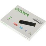 Накопитель SSD Digma PCIe 3.0 x4 2TB DGSM3002TM23T Mega M2 M.2 2280
