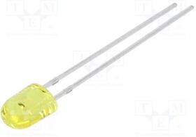 N0Y37L55, LED; oval; 5.2x3.8x7mm; yellow; 1600?2500(typ)-4000mcd; 110/60°