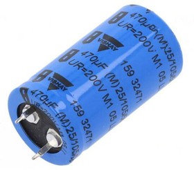 Фото 1/3 MAL215932471E3, Aluminum Electrolytic Capacitors - Snap In 470uF 200V 22x40mm